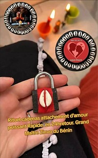 Rituel cadenas attachement d'amour puissant Rapide. en 24hretour